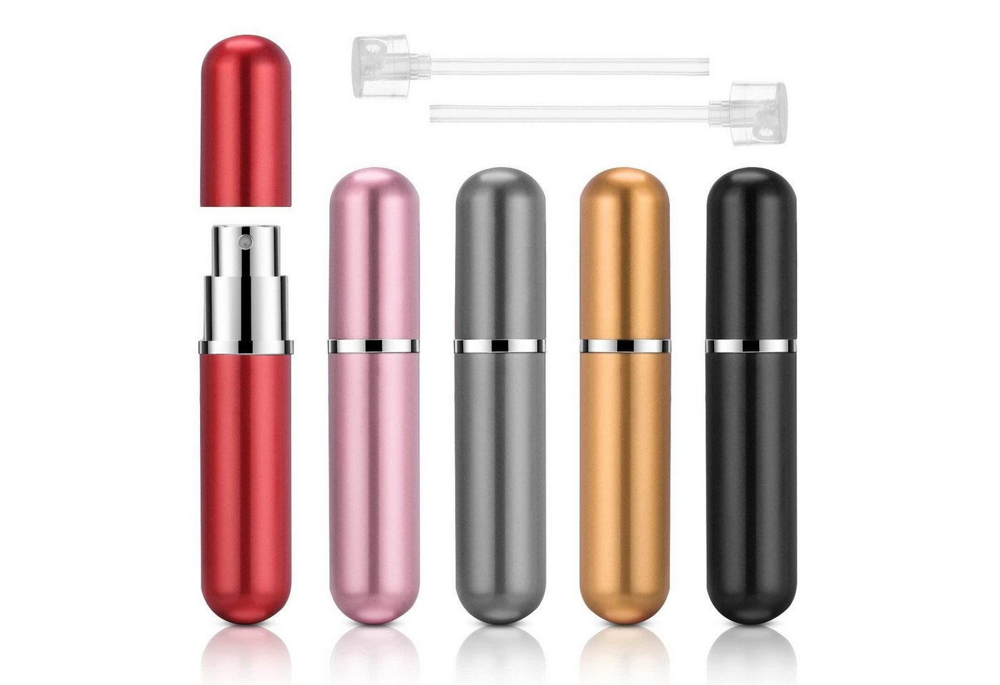 LuxusKollektion Kochbesteck-Set Parfümzerstäuber 5ml Mini 5er Nachfüllbar Reise Fenster B LuxusKollektion Kochbesteck-Set Parfümzerstäuber 5ml Mini 5er Nachfüllbar Reise Fenster B von LuxusKollektion