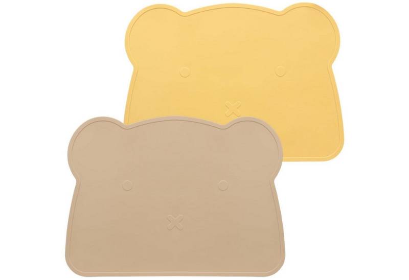 LuxusKollektion Kochbesteck-Set Platzset Bär Silikon Rutschfest BPAfrei Kinder Gelb Khaki LuxusKollektion Kochbesteck-Set Platzset Bär Silikon Rutschfest BPAfrei Kinder Gelb Khaki von LuxusKollektion