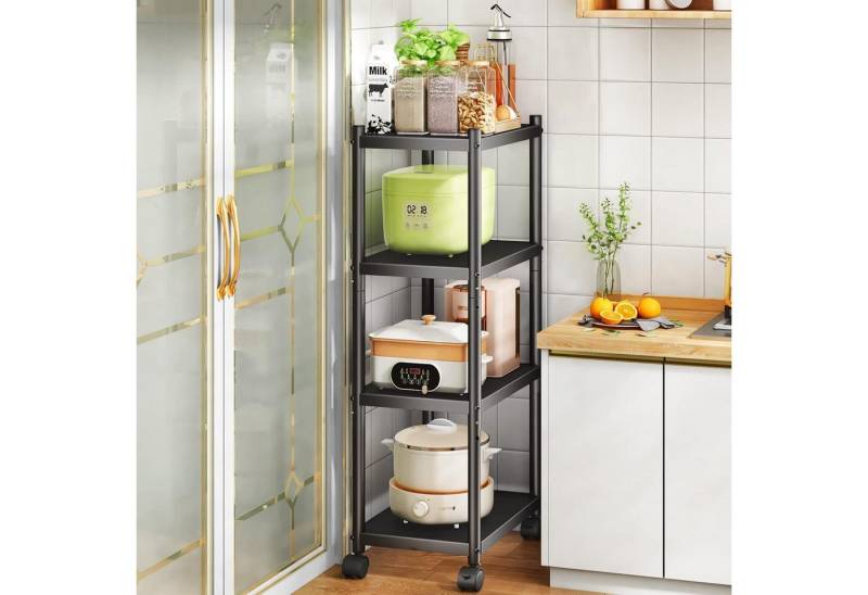 LuxusKollektion Kochbesteck-Set Standregal Metallregal Küchenregal Rollen 5 Etagen 4 Tier von LuxusKollektion