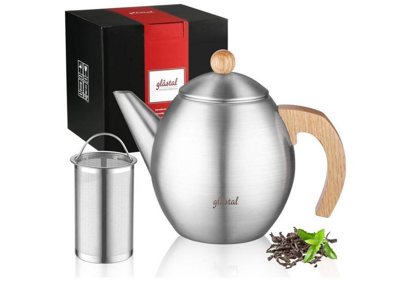 LuxusKollektion Kochbesteck-Set Teekanne Edelstahl 1200ml 18 8 Typ9 Edelstahl Teekanne mit Stövchen LuxusKollektion Kochbesteck-Set Teekanne Edelstahl 1200ml 18 8 Typ9 Edelstahl Teekanne mit Stövchen von LuxusKollektion