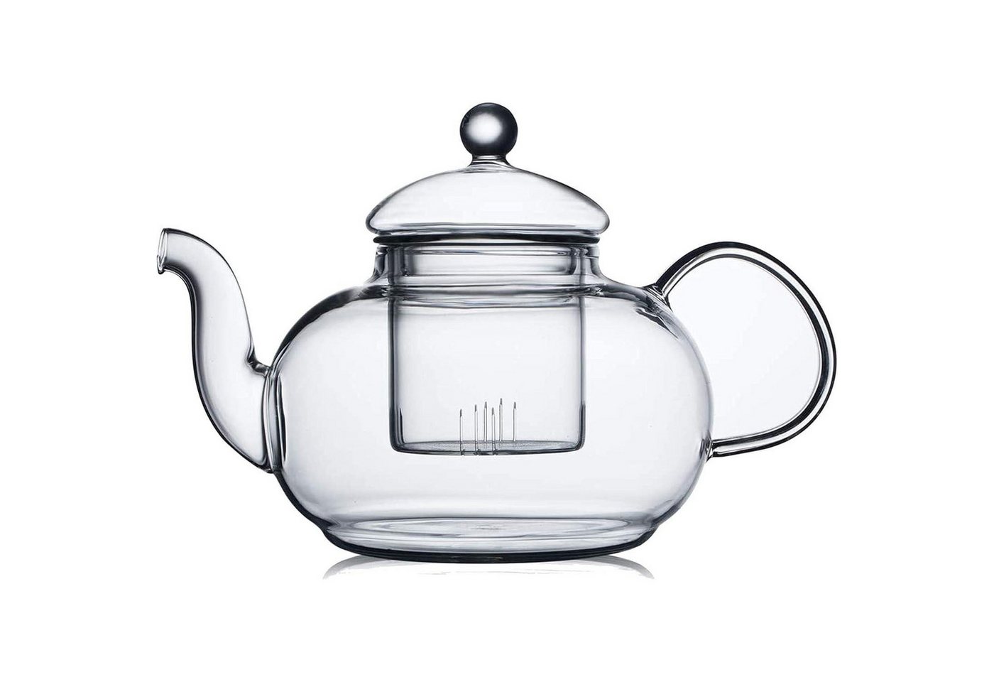 LuxusKollektion Kochbesteck-Set Teekanne Glas Siebeinsatz Herdplattensicher 1200ml 40.6 OZ von LuxusKollektion