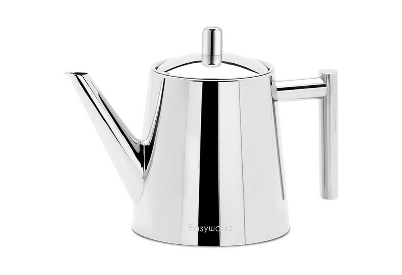 LuxusKollektion Kochbesteck-Set Teekanne doppelwandige Edelstahl Chrom Tee Ei 1000ml von LuxusKollektion