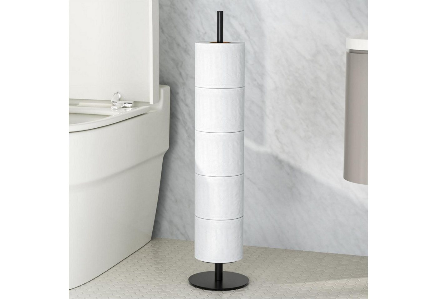 LuxusKollektion Kochbesteck-Set Toilettenpapierhalter stehend Edelstahl Trennplatte Bad Schwarz LuxusKollektion Kochbesteck-Set Toilettenpapierhalter stehend Edelstahl Trennplatte Bad Schwarz von LuxusKollektion