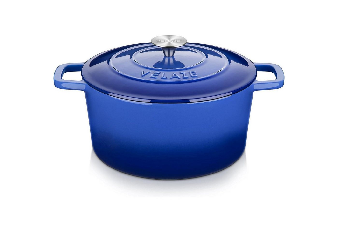 LuxusKollektion Kochbesteck-Set Topf Gusseisen Bräter Emaille Deckel Brotbackform Blau 25cm 5L LuxusKollektion Kochbesteck-Set Topf Gusseisen Bräter Emaille Deckel Brotbackform Blau 25cm 5L von LuxusKollektion