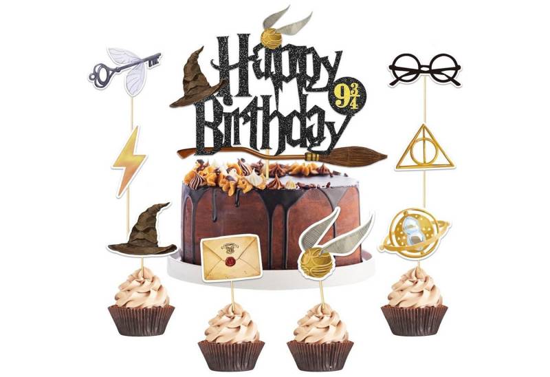 LuxusKollektion Kochbesteck-Set Tortendeko 33 Stück Glitter Magier Topper Kuchen Party Magic LuxusKollektion Kochbesteck-Set Tortendeko 33 Stück Glitter Magier Topper Kuchen Party Magic von LuxusKollektion