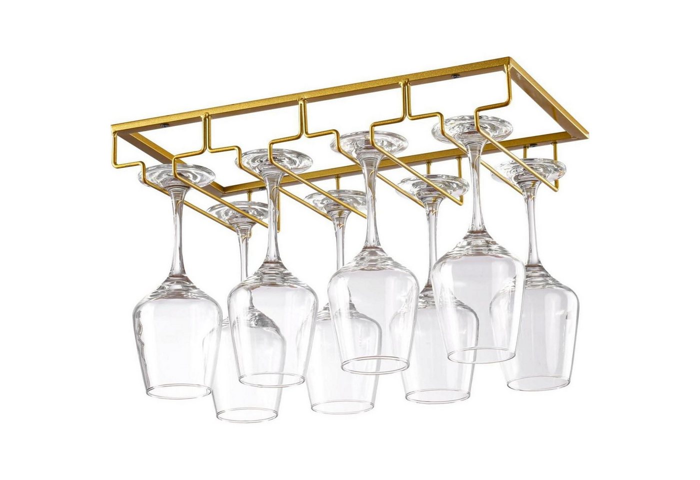 LuxusKollektion Kochbesteck-Set Weinglashalter Gläserschiene Metall Unterschrank 4 reihige Golden LuxusKollektion Kochbesteck-Set Weinglashalter Gläserschiene Metall Unterschrank 4 reihige Golden von LuxusKollektion