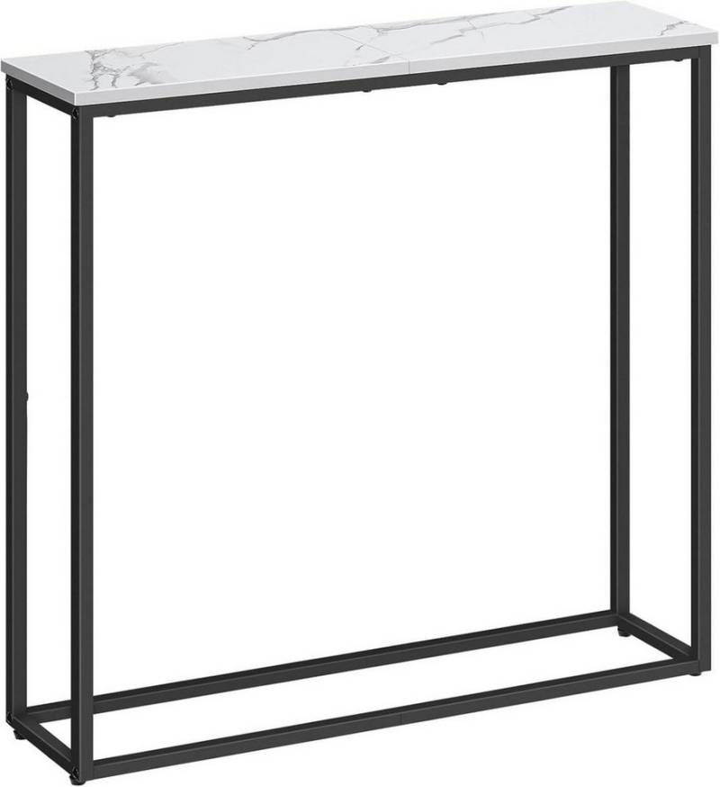LuxusKollektion Konsolentisch Schmaler Konsolentisch Marmor Weiß, 75 cm, Flur Beistelltisch von LuxusKollektion