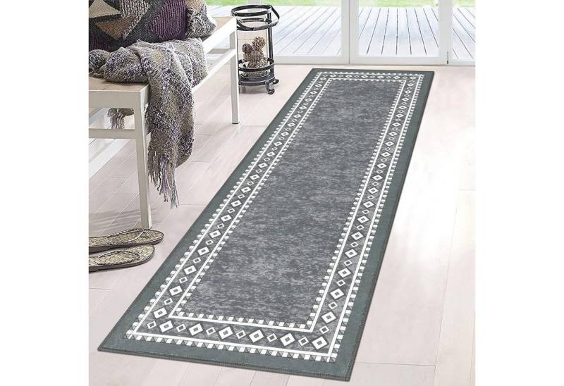 LuxusKollektion Küchenläufer Teppich Läufer waschbar rutschfest Flur Küchenläufer Grau 50 x 150 cm LuxusKollektion Küchenläufer Teppich Läufer waschbar rutschfest Flur Küchenläufer Grau 50 x 150 cm von LuxusKollektion