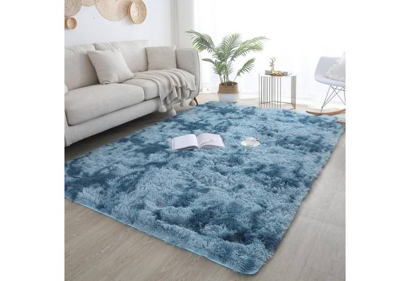 LuxusKollektion Langflor-Teppich Zottelteppich 180x270cm waschbar rutschfest Wohnzimmer Blau 180x270cm LuxusKollektion Langflor-Teppich Zottelteppich 180x270cm waschbar rutschfest Wohnzimmer Blau 180x270cm von LuxusKollektion
