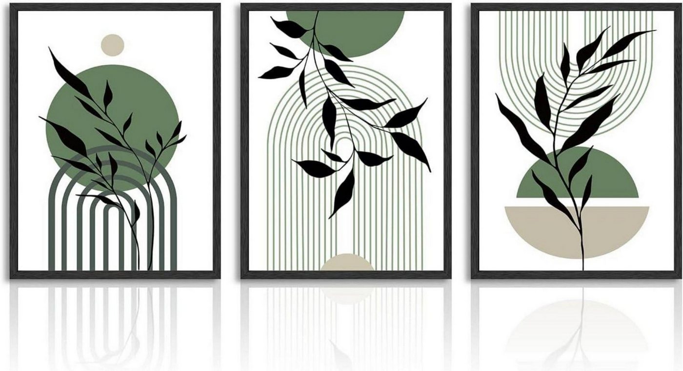 LuxusKollektion Leinwandbild Boho Leinwand Poster Set Salbei Grün A3 Geometrische Linie Drucke LuxusKollektion Leinwandbild Boho Leinwand Poster Set Salbei Grün A3 Geometrische Linie Drucke von LuxusKollektion
