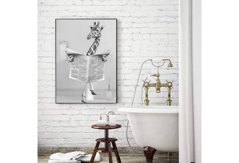 LuxusKollektion Leinwandbild Leinwandbild Hochlandrind Badewanne Badezimmer CJL1 40L x 60B cm LuxusKollektion Leinwandbild Leinwandbild Hochlandrind Badewanne Badezimmer CJL1 40L x 60B cm von LuxusKollektion