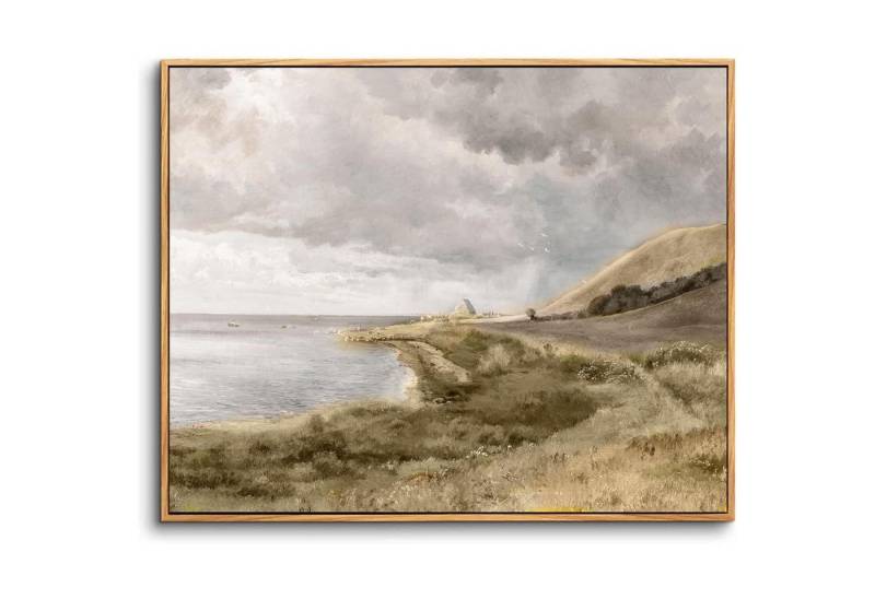 LuxusKollektion Leinwandbild Leinwandbilder Dänische Küste-Rahmen Holz 25L x 20B cm von LuxusKollektion