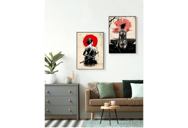 LuxusKollektion Leinwandbild Leinwandbilder japanisch Frau Kunstdruck rahmenlos 2PCS-30x40cm LuxusKollektion Leinwandbild Leinwandbilder japanisch Frau Kunstdruck rahmenlos 2PCS-30x40cm von LuxusKollektion