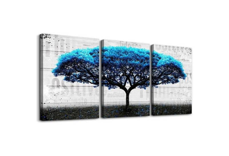 LuxusKollektion Leinwandbild Wandbild Baum Blau Kunstdruck Wohnzimmer Großer Blau Baum 40L x 30B cm LuxusKollektion Leinwandbild Wandbild Baum Blau Kunstdruck Wohnzimmer Großer Blau Baum 40L x 30B cm von LuxusKollektion