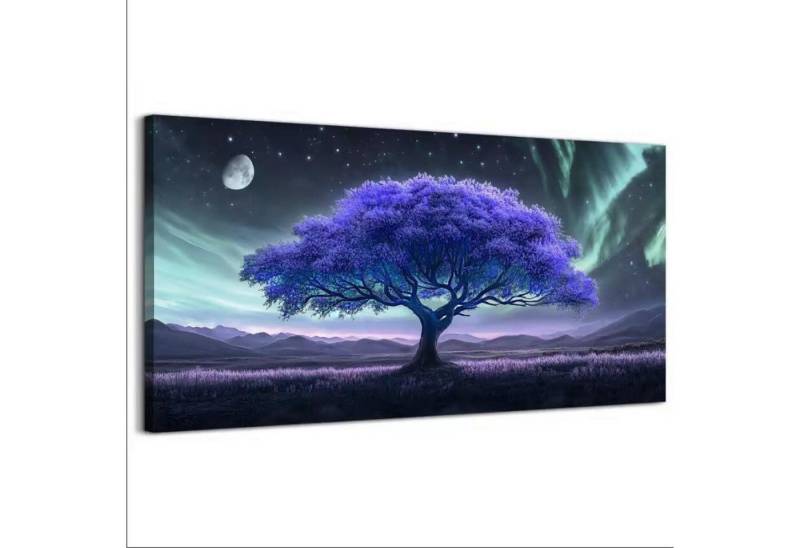 LuxusKollektion Leinwandbild Wandbild Lila Leinwand Abstrakt Heiliger Baum 119L x 59B cm LuxusKollektion Leinwandbild Wandbild Lila Leinwand Abstrakt Heiliger Baum 119L x 59B cm von LuxusKollektion