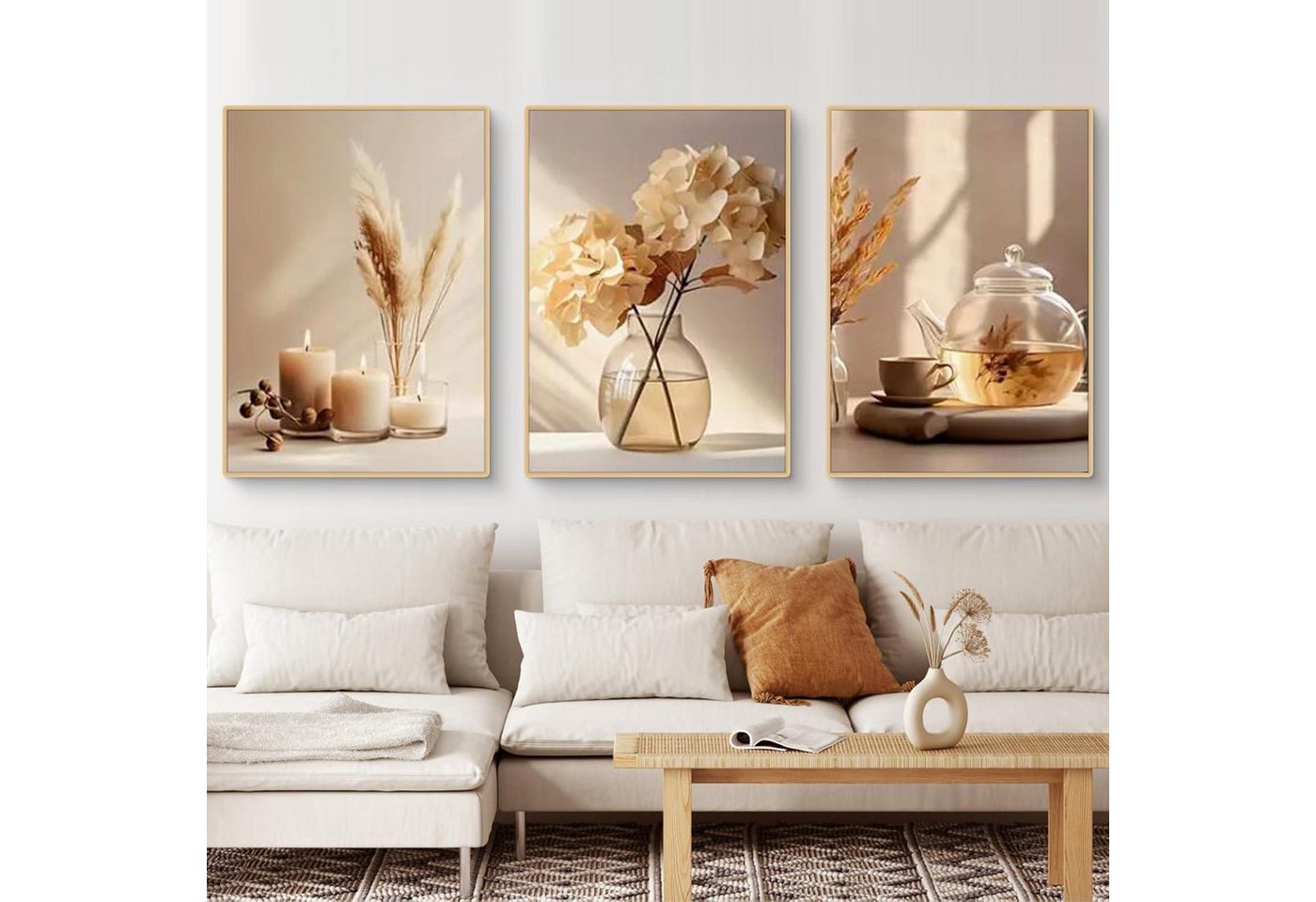 LuxusKollektion Mehrteilige Bilder Bilder Set 3teilig Boho Poster Blume Wohnzimmer Deko G 21x30cm LuxusKollektion Mehrteilige Bilder Bilder Set 3teilig Boho Poster Blume Wohnzimmer Deko G 21x30cm von LuxusKollektion