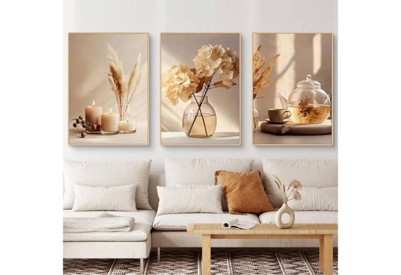 LuxusKollektion Mehrteilige Bilder Bilder Set 3teilig Boho Poster Blume Wohnzimmer Deko G 21x30cm LuxusKollektion Mehrteilige Bilder Bilder Set 3teilig Boho Poster Blume Wohnzimmer Deko G 21x30cm von LuxusKollektion