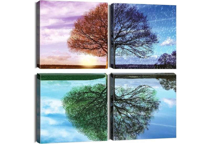LuxusKollektion Mehrteilige Bilder Leinwandbilder 4 Teilig Kunstdruck Badezimmer Vier Jahreszeiten Baum LuxusKollektion Mehrteilige Bilder Leinwandbilder 4 Teilig Kunstdruck Badezimmer Vier Jahreszeiten Baum von LuxusKollektion