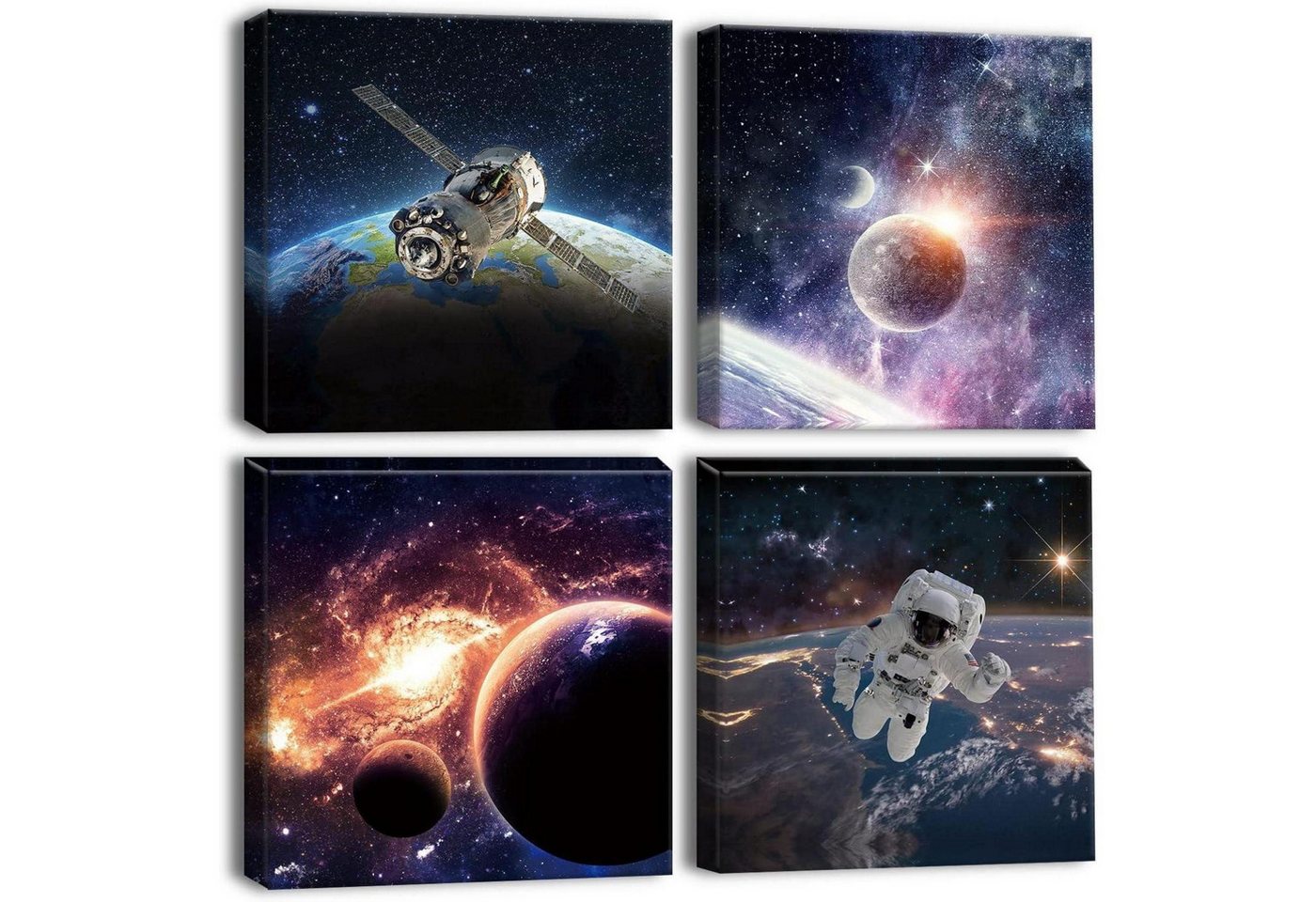 LuxusKollektion Mehrteilige Bilder Leinwandbilder 4 Teilig Kunstdruck Planet Universum Raum 30x30cm LuxusKollektion Mehrteilige Bilder Leinwandbilder 4 Teilig Kunstdruck Planet Universum Raum 30x30cm von LuxusKollektion