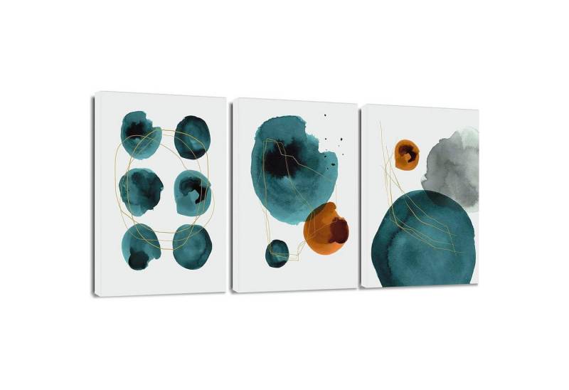 LuxusKollektion Mehrteilige Bilder Leinwandbilder Abstract Kunstdruck 3Teilig Tinte und Linien 30x40cm LuxusKollektion Mehrteilige Bilder Leinwandbilder Abstract Kunstdruck 3Teilig Tinte und Linien 30x40cm von LuxusKollektion