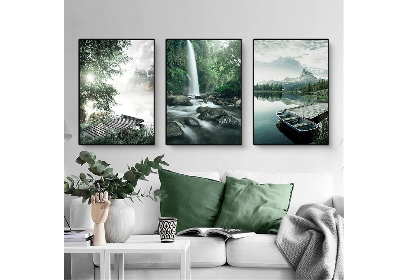 LuxusKollektion Mehrteilige Bilder Poster 3teilig Aesthetic See Wald Blume Wanddeko C 21x30cm LuxusKollektion Mehrteilige Bilder Poster 3teilig Aesthetic See Wald Blume Wanddeko C 21x30cm von LuxusKollektion