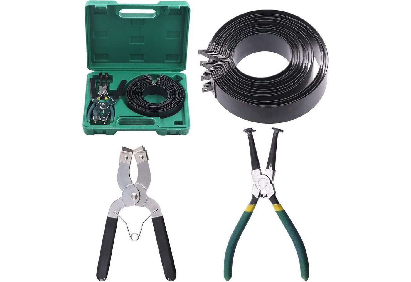 LuxusKollektion Montagezange Kolbenring-Set 17-tlg 6,1-14,5 cm verstellbare Montierzange Tasche LuxusKollektion Montagezange Kolbenring-Set 17-tlg 6,1-14,5 cm verstellbare Montierzange Tasche von LuxusKollektion