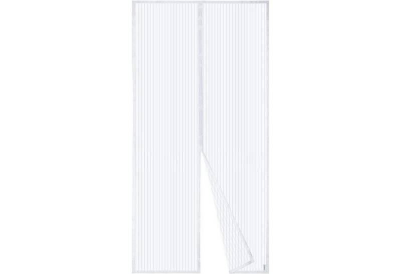 LuxusKollektion Moskitonetz Fliegengitter Tür Magnet Insektenschutz Klebemontage 120x240 cm Weiß von LuxusKollektion