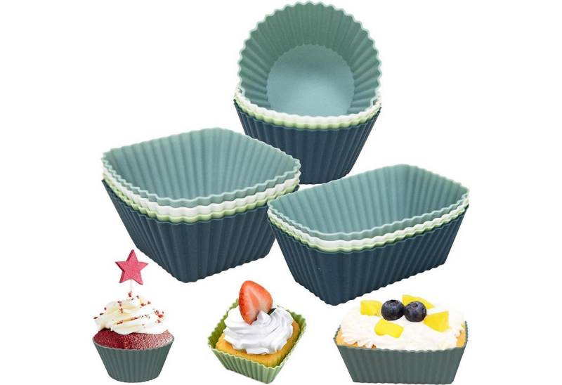 LuxusKollektion Muffinform Muffinformen Silikon Muffins Cupcake Brotform Kuchen 12pcs von LuxusKollektion