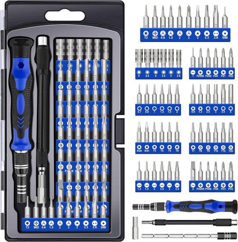 LuxusKollektion Multitool 62 in 1 Feinmechaniker Schraubendreher Set Magnetisch Mini Reparatur von LuxusKollektion