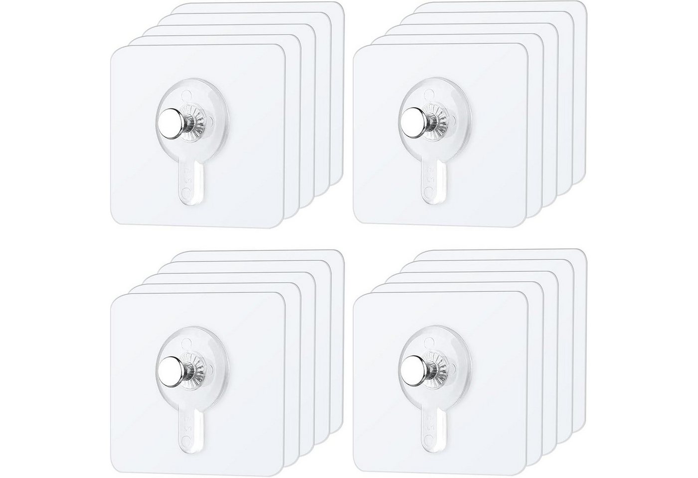 LuxusKollektion Multitool Bilderhaken Selbstklebend Transparent 20er Set - Wandhaken ohne Bohren LuxusKollektion Multitool Bilderhaken Selbstklebend Transparent 20er Set - Wandhaken ohne Bohren von LuxusKollektion