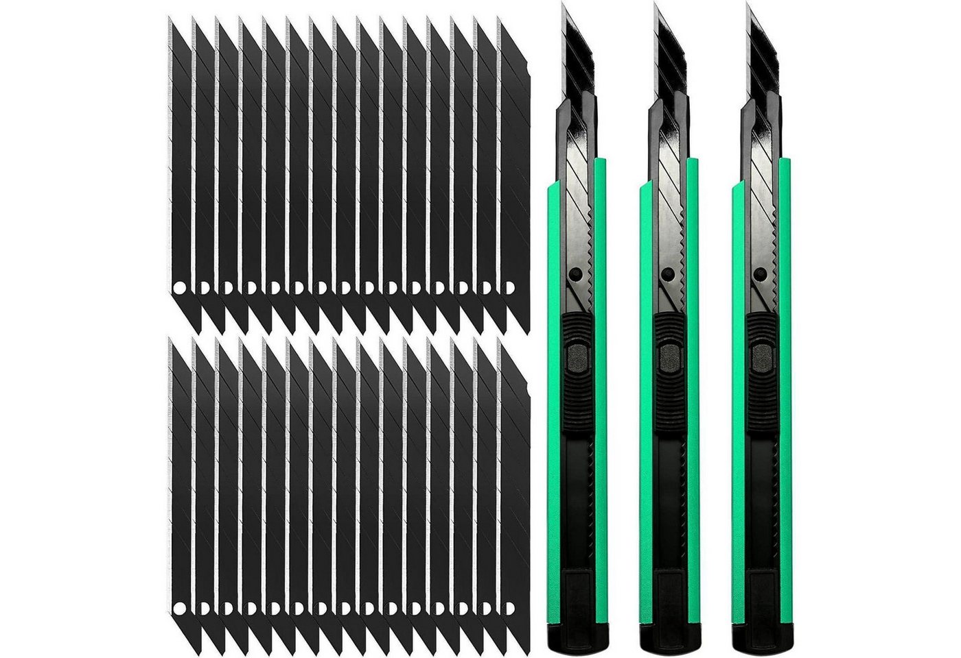 LuxusKollektion Multitool Cuttermesser 9mm 3er 30 Abbrechklingen Folie Papier Basteln Grün LuxusKollektion Multitool Cuttermesser 9mm 3er 30 Abbrechklingen Folie Papier Basteln Grün von LuxusKollektion