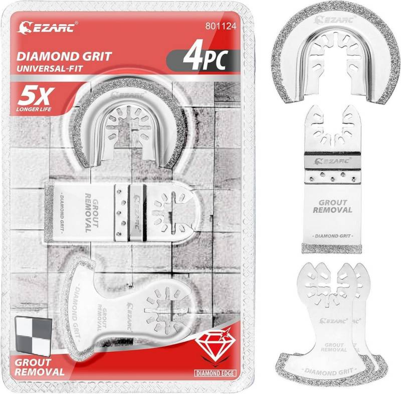 LuxusKollektion Multitool Diamant Multitool Sägeblätter für Mörtel Zubehör 4pcs von LuxusKollektion