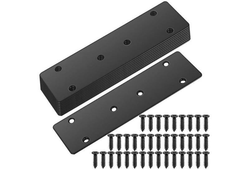 LuxusKollektion Multitool Flachverbinder Edelstahl Balkenverbinder Lochblech 10Stk Noir 170x48mm von LuxusKollektion