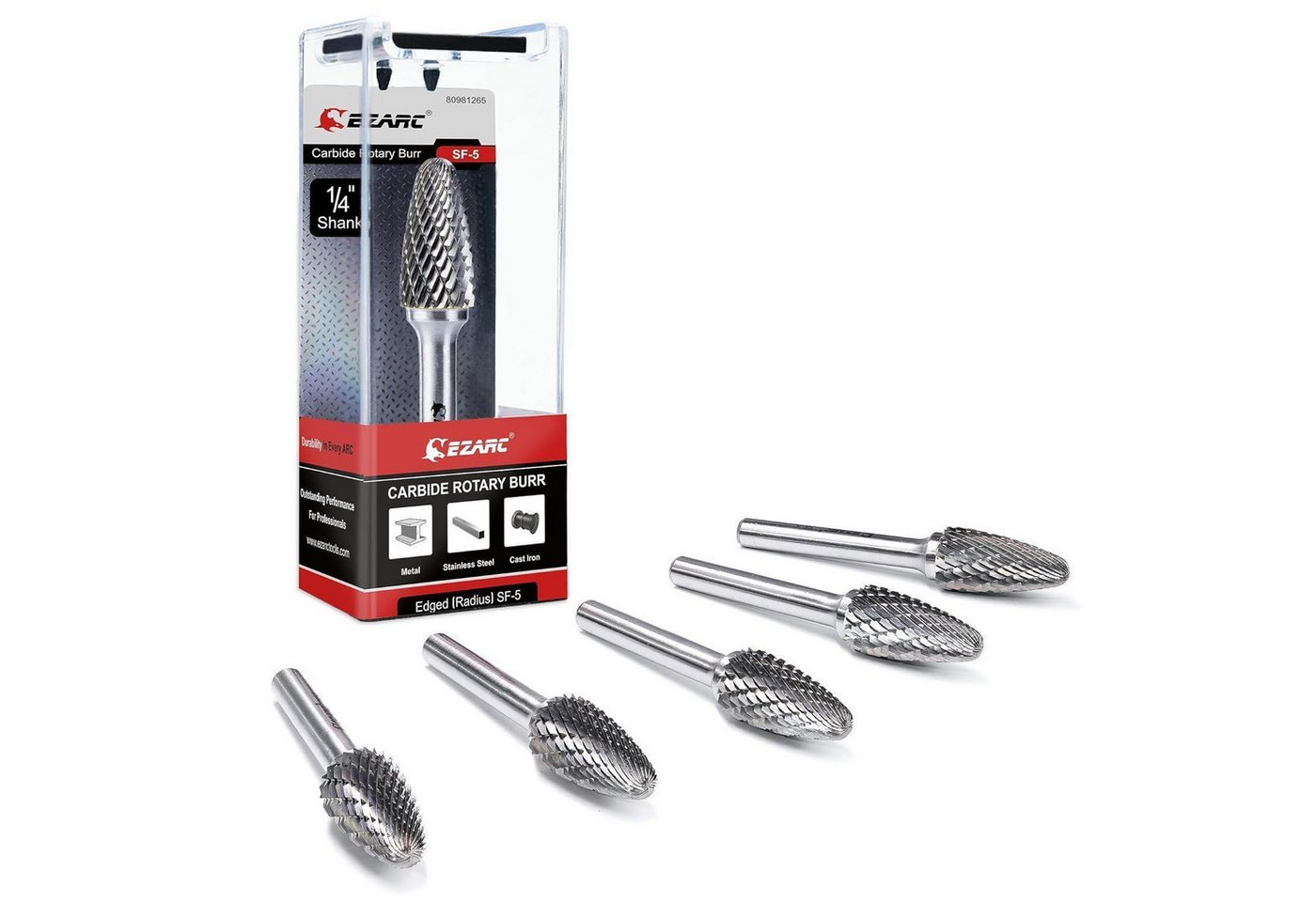 LuxusKollektion Multitool Frässtifte Hartmetall Doppelschnitt Gravieren 5Stück Single-Pack SF-5 LuxusKollektion Multitool Frässtifte Hartmetall Doppelschnitt Gravieren 5Stück Single-Pack SF-5 von LuxusKollektion