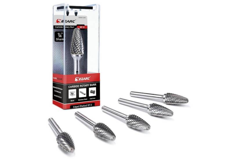 LuxusKollektion Multitool Frässtifte Hartmetall Doppelschnitt Gravieren 5Stück Single-Pack SF-5 von LuxusKollektion