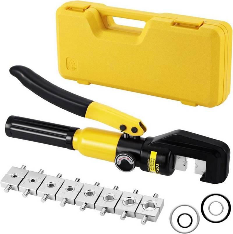 LuxusKollektion Multitool Hydraulische Presszange Crimpzange 10T 4-70 mm² Kabelschuhzange 9 von LuxusKollektion