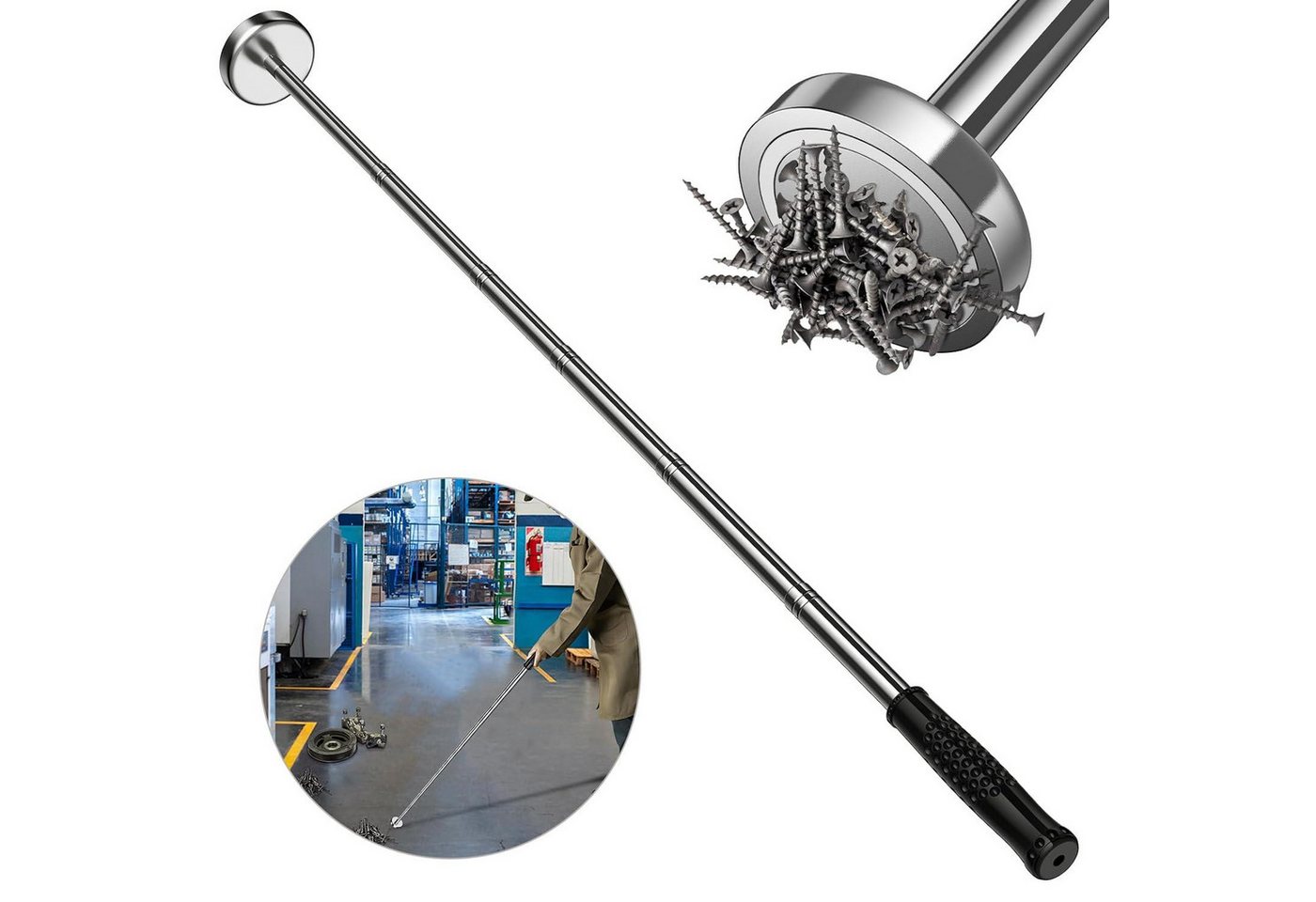 LuxusKollektion Multitool Magnet Pick Up Tool Teleskopstab 15.8kg Tragkraft verstellbar LuxusKollektion Multitool Magnet Pick Up Tool Teleskopstab 15.8kg Tragkraft verstellbar von LuxusKollektion