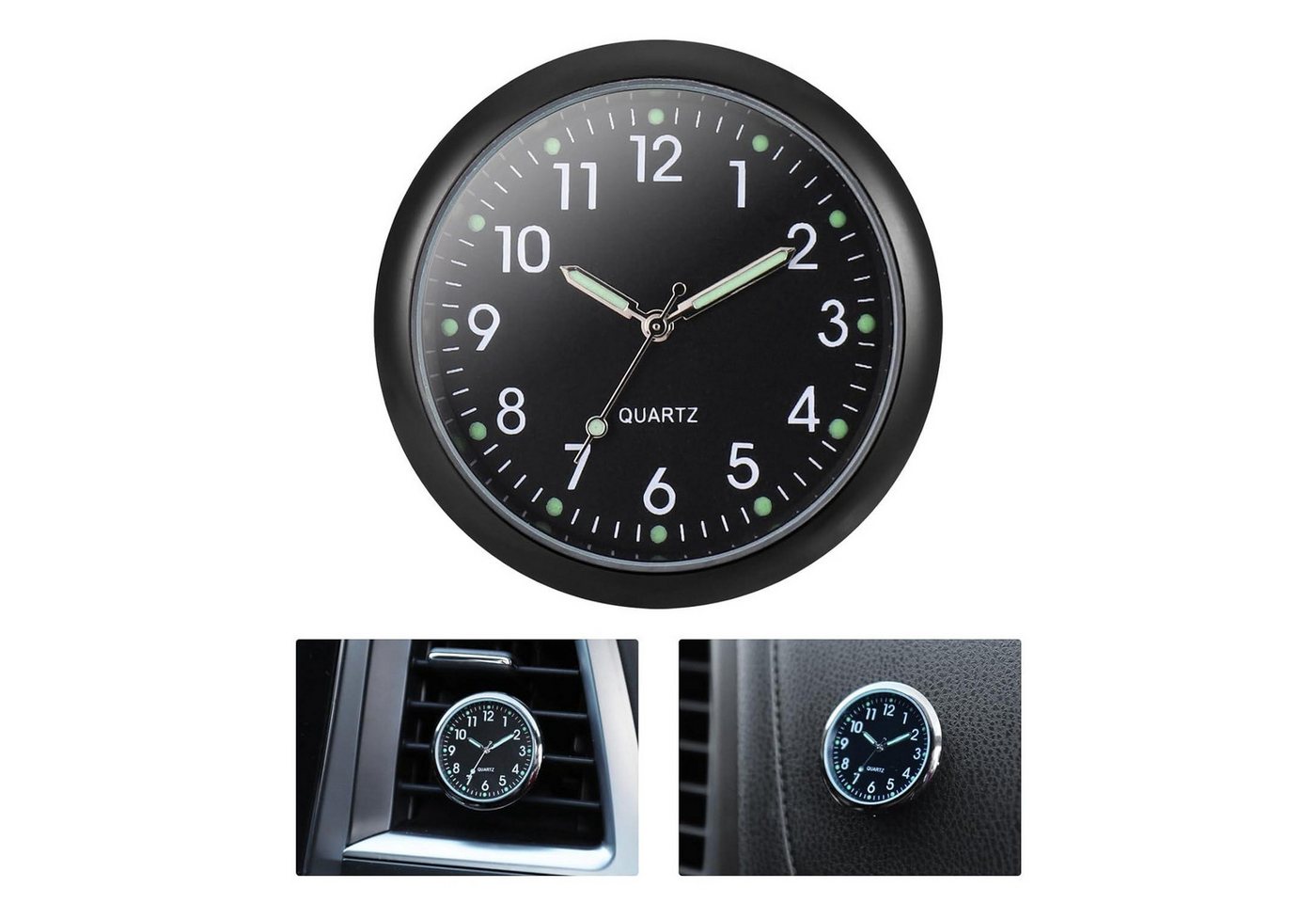 LuxusKollektion Multitool Mini Auto Armaturenbrett Uhr Quartz Analogue Air Vent Clip Uhr Schwarz LuxusKollektion Multitool Mini Auto Armaturenbrett Uhr Quartz Analogue Air Vent Clip Uhr Schwarz von LuxusKollektion