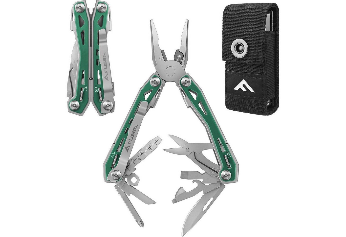 LuxusKollektion Multitool Multifunktionszange 16in1 Edelstahl Messer Schere Camping Grün LuxusKollektion Multitool Multifunktionszange 16in1 Edelstahl Messer Schere Camping Grün von LuxusKollektion