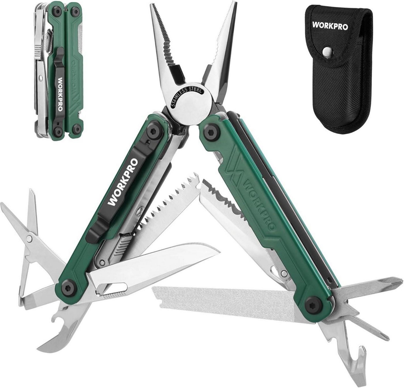LuxusKollektion Multitool Multifunktionszange 18 in 1 Multitool Werkzeug Edelstahl mit Messer LuxusKollektion Multitool Multifunktionszange 18 in 1 Multitool Werkzeug Edelstahl mit Messer von LuxusKollektion