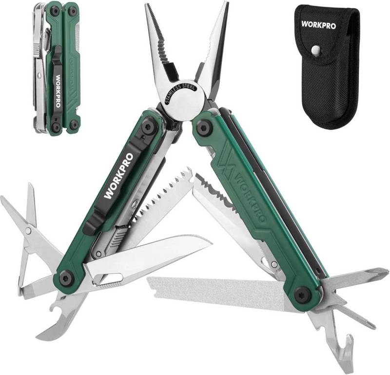 LuxusKollektion Multitool Multifunktionszange 18 in 1 Multitool Werkzeug Edelstahl mit Messer von LuxusKollektion
