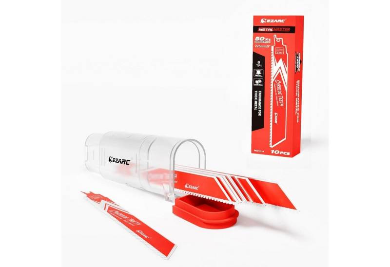 LuxusKollektion Multitool Säbelsägeblätter Hartmetall Karbid Gusseisen Stahl 8 TPI 225 mm 10 tlg von LuxusKollektion