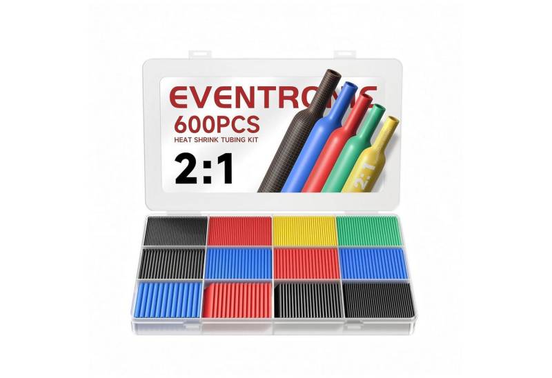 LuxusKollektion Multitool Schrumpfschlauch Set 560 Stücke, 12 Größen, 5 Farben, 2:1 Verhältnis LuxusKollektion Multitool Schrumpfschlauch Set 560 Stücke, 12 Größen, 5 Farben, 2:1 Verhältnis von LuxusKollektion