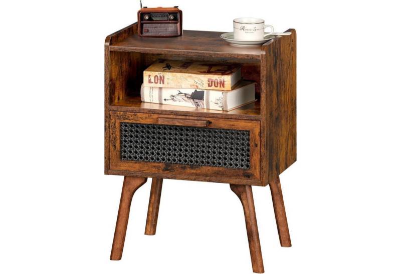 LuxusKollektion Nachttisch Nachttisch Rattan Holz Schublade Regal Massivholz 1 Set Braun LuxusKollektion Nachttisch Nachttisch Rattan Holz Schublade Regal Massivholz 1 Set Braun von LuxusKollektion
