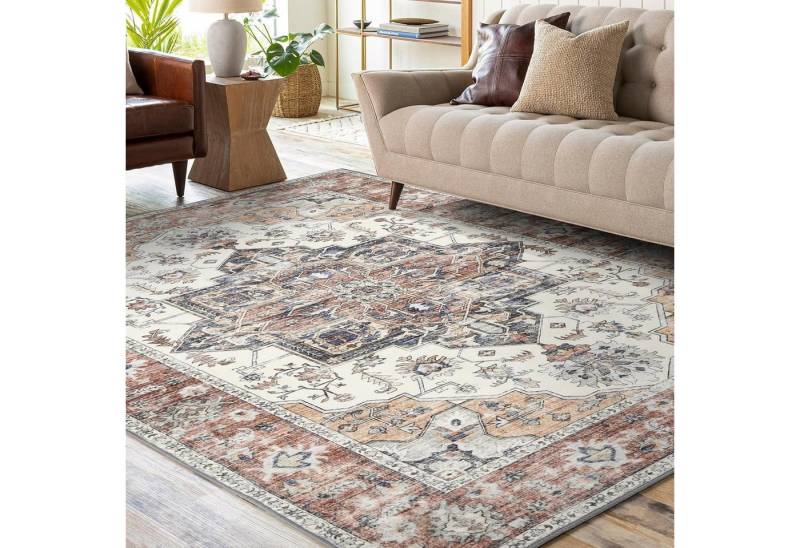 LuxusKollektion Orientteppich Teppich Wohnzimmer Schlafzimmer 160 x 230 cm Rechteckig Ziegelrot LuxusKollektion Orientteppich Teppich Wohnzimmer Schlafzimmer 160 x 230 cm Rechteckig Ziegelrot von LuxusKollektion