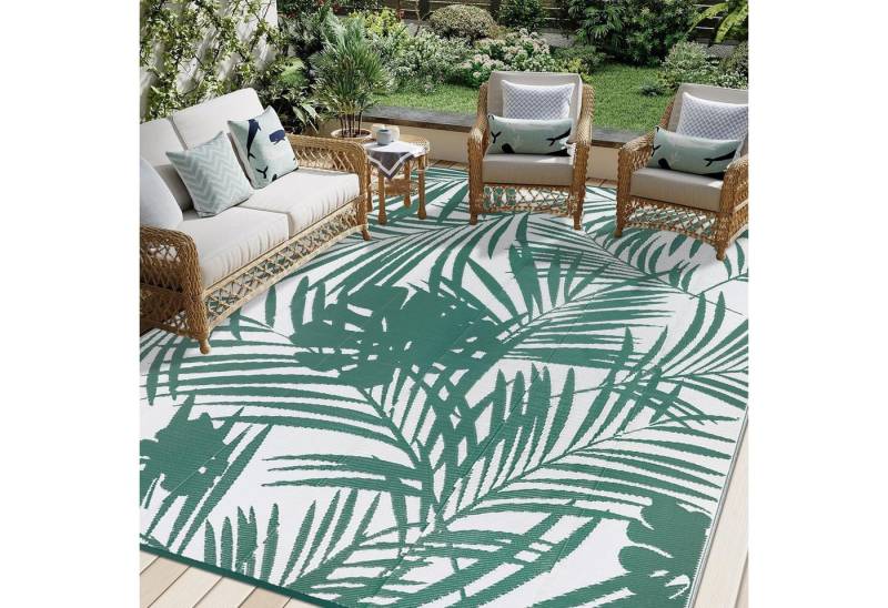 LuxusKollektion Outdoorteppich Outdoorteppich Wetterfest Wendbar 180 x 270 cm Rechteckig Grün weiß LuxusKollektion Outdoorteppich Outdoorteppich Wetterfest Wendbar 180 x 270 cm Rechteckig Grün weiß von LuxusKollektion