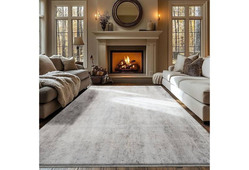 LuxusKollektion Outdoorteppich Teppich Kurzflor 270 x 360 cm (Rechteckig) Abstrakt Hellbraun Multi von LuxusKollektion