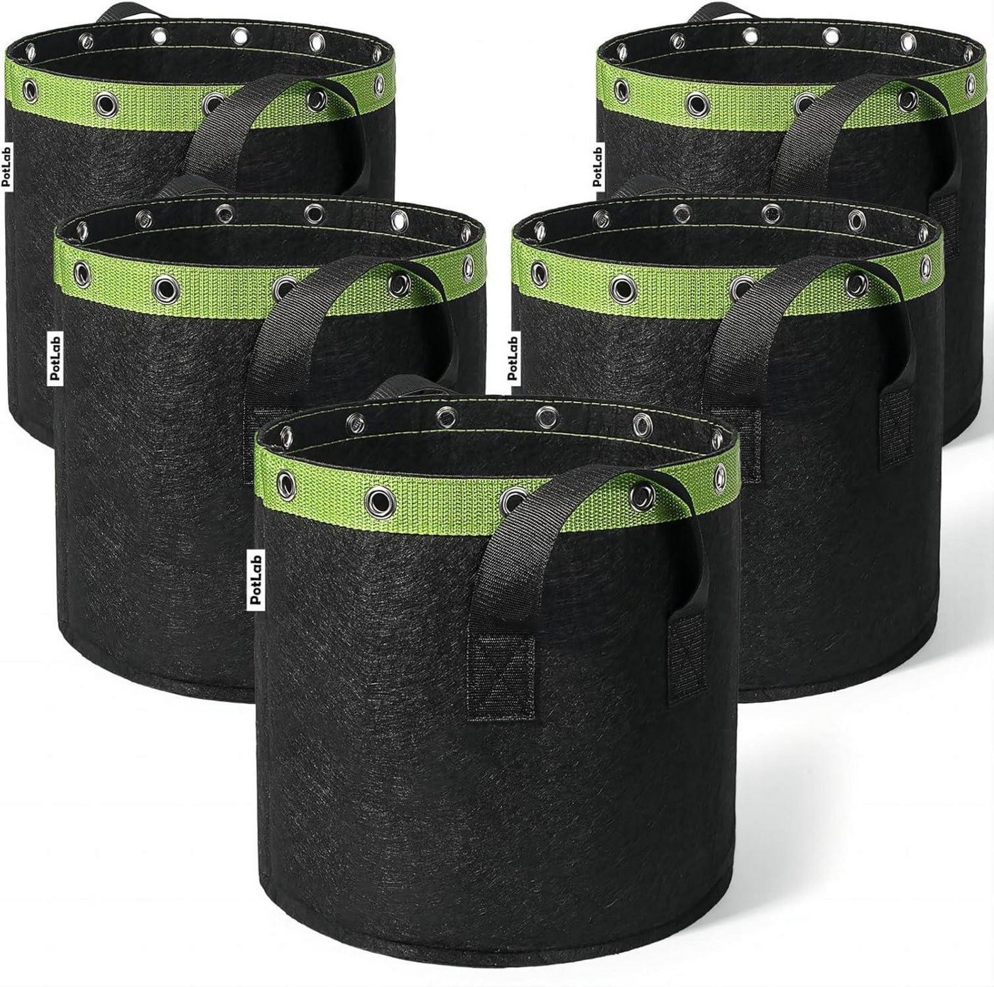 LuxusKollektion Pflanzkübel 5er Set 20L Pflanzsack mit Griffen und Metallösen - Stofftopf für LuxusKollektion Pflanzkübel 5er Set 20L Pflanzsack mit Griffen und Metallösen - Stofftopf für von LuxusKollektion