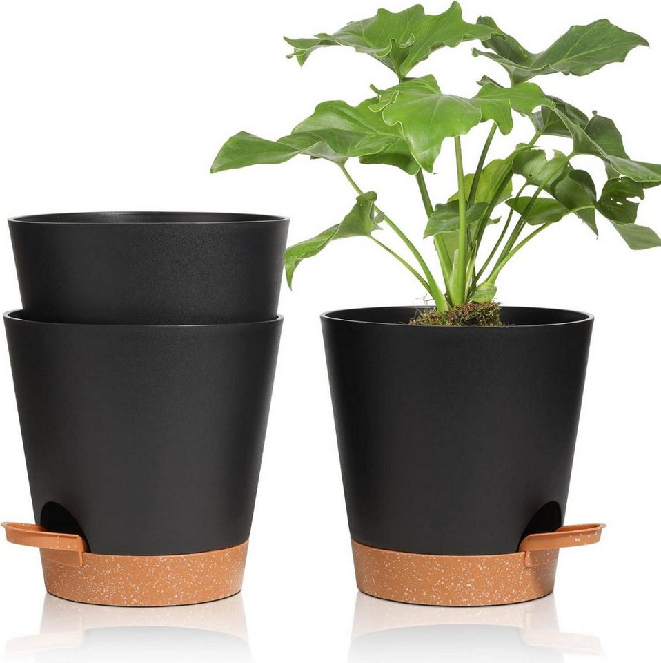 LuxusKollektion Pflanzkübel Blumentöpfe mit Bewässerungssystem, 3er-Set LuxusKollektion Pflanzkübel Blumentöpfe mit Bewässerungssystem, 3er-Set von LuxusKollektion