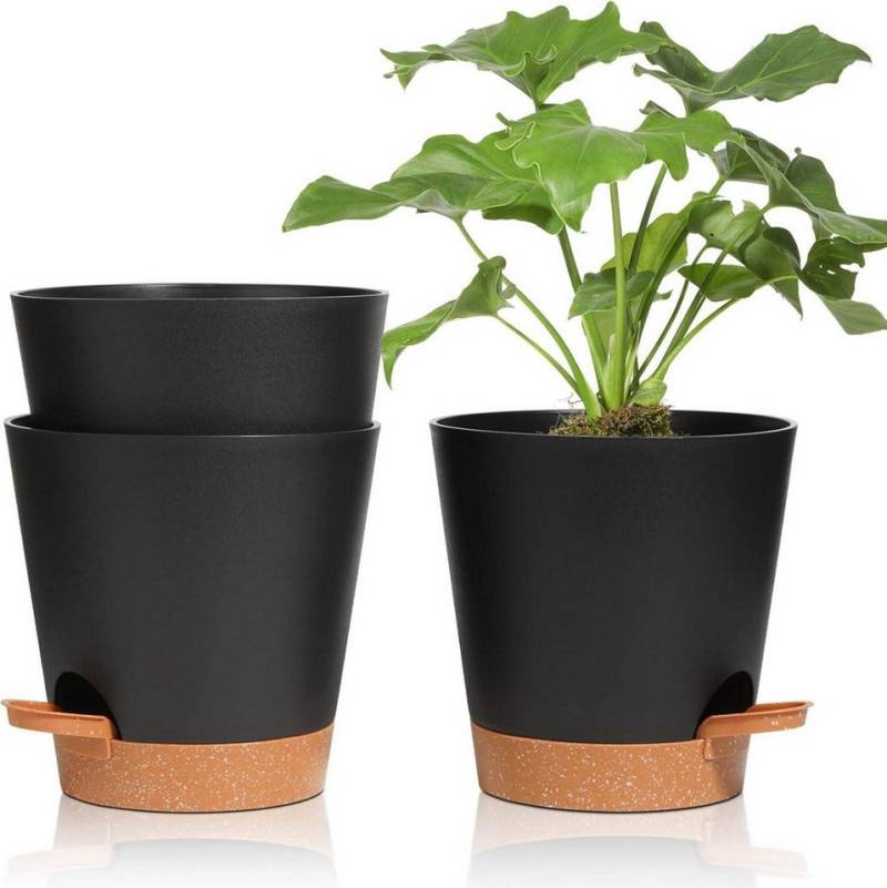 LuxusKollektion Pflanzkübel Blumentöpfe mit Bewässerungssystem, 3er-Set von LuxusKollektion